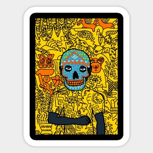 Dive into Mexican Vibes - A MaleMask NFT with MexicanEye Color and BlueItem Sticker